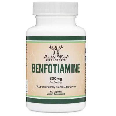 Double wood benfothiamine 300 mg per servings 120 caps