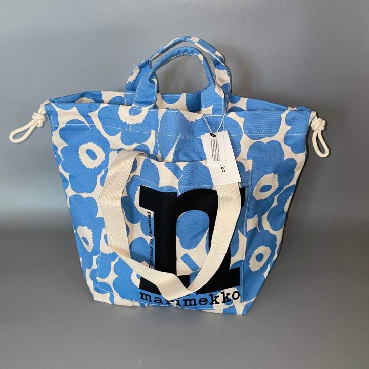 พร้อมส่ง) Marimekko Mono city tote unikko shoulder bag ของแท้100