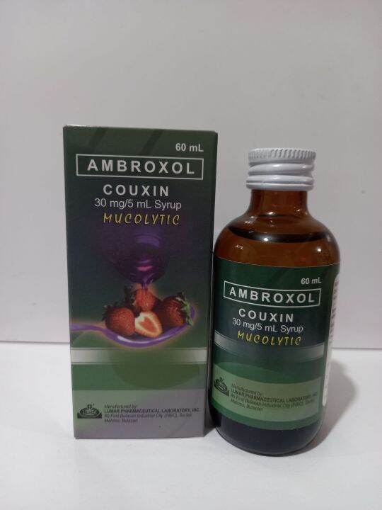 AMBROXOL COUXIN 30MG/ 5ML SYRUP 60ML (MUCOLYTIC) Lazada PH