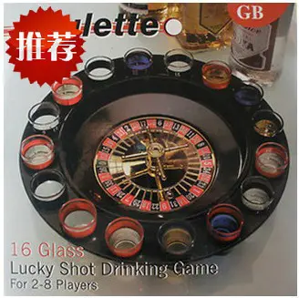 Casino Adult Russian Lucky Shot Glass Roulette Party Drinking Game