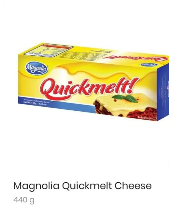 MAGNOLIA QUICKMELT PROCESSED FILLED CHEESE SPREAD, 440 GRAMS Lazada PH