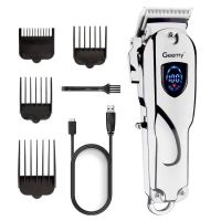 Kemei Professional Hair Clipper ปัตตาเลี่ยนตัดผม ปัตาเลี่ยนไร้สาย LCD  Trimmer KM-2002