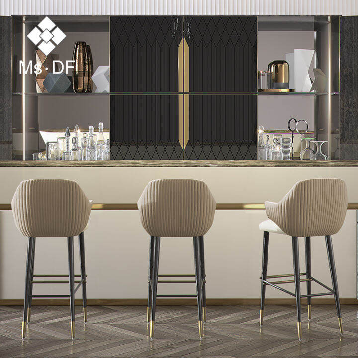 Ms Strict Selection PostModern Stainless Steel Bar Chair Minimalist