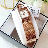 Tory Burch Surrey Watch Rose Gold   นาฬิกาทรงเหลี่ยมสี Rose Gold