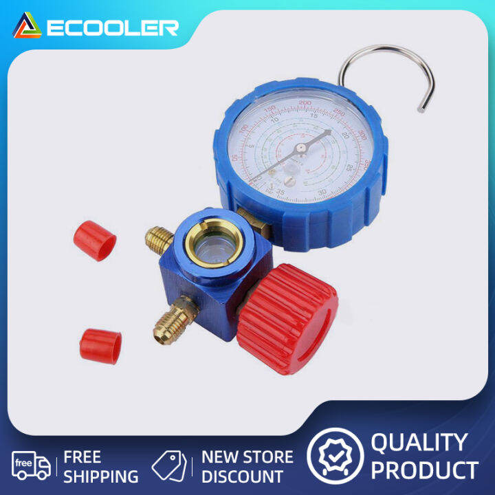 Fluorine Meter Refrigerant Filling Pressure Gauge Air Conditioning