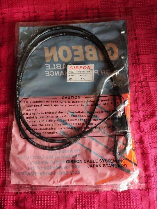 XTZ 125 THROTTLE CABLE Lazada PH