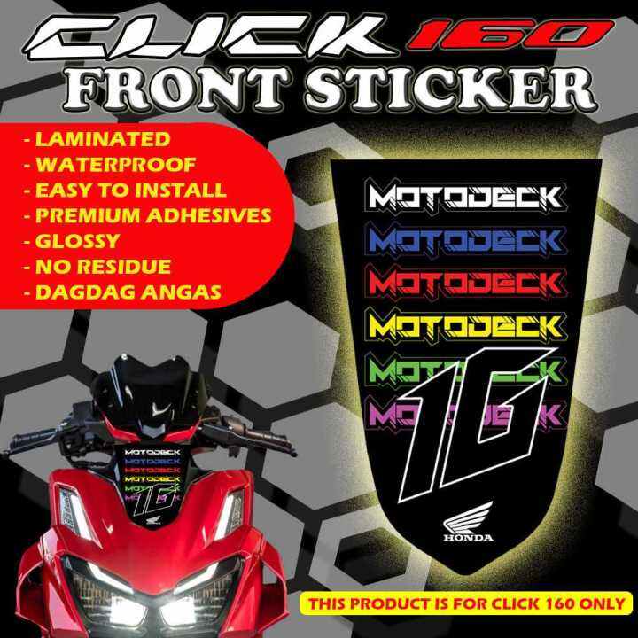 HONDA CLICK 160 FRONT STICKER DECALS | Lazada PH