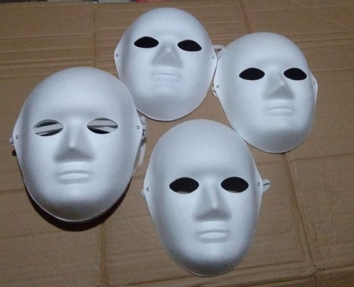 paper mache maskara full face white | Lazada PH