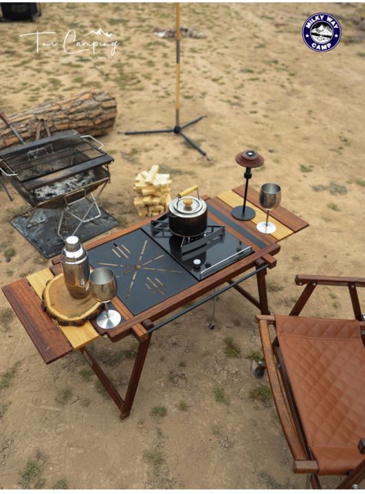 โต๊ะไม้ขนาด2unit-สามารถขยายได้4unit-ยี่ห้อ-tnr-camping