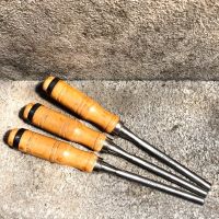 Wood Chisel สิ่วโกบ สิ่วโค้ง ขนาด 3/8 สิ่วเล็บมือ สิ่ว เครื่องมือเเกะสลัก สิ่วด้ามไม้