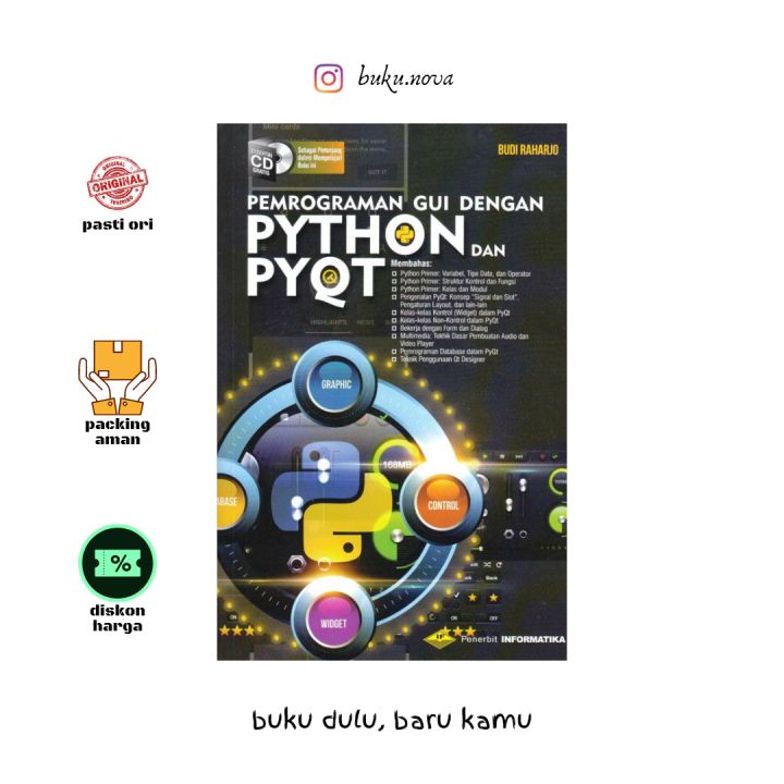 Buku Pemrograman Gui Dengan Python Dan Pyqt Cd Lazada Indonesia 4088