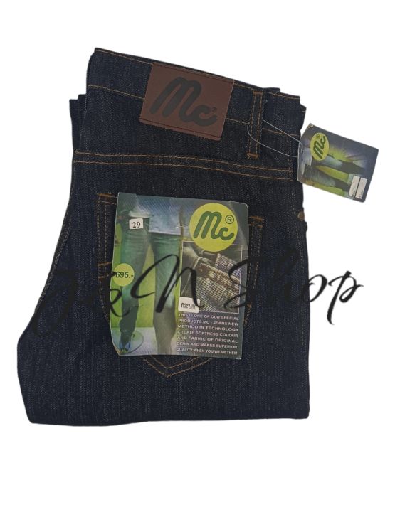 กางเกงยีนส์-mc-jeans-ขากระบอกยืดผ้านิ่มมีเอว29-36