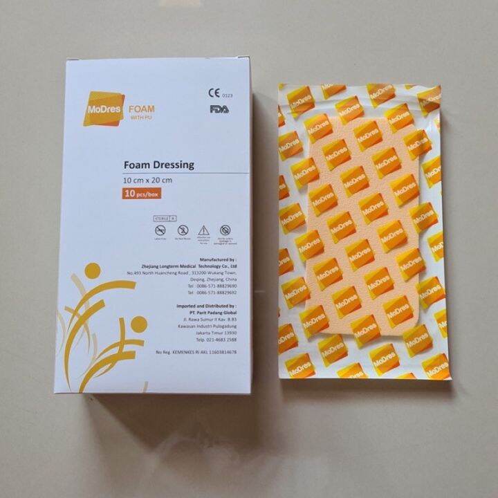 Modres Foam 10x20 With PU Modres Foam Dressing Pembalut Luka Bernanah Diabetes dll Lazada
