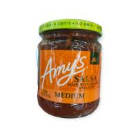 Amy Medium Salsa 417g.ซอสมะเขือเทศผสมหัวหอมและกระเทียมชนิดเผ็ดกลาง 417กรัม