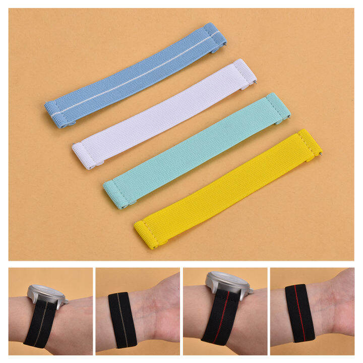 【Ready Stock】New Elastic Nylon Quick Release Strap 18mm 19mm 20mm 21mm 22mm 60's French Army