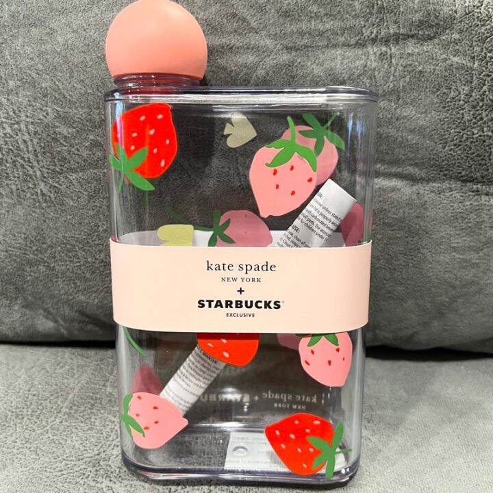 Starbucks Exclusive Kate Spade New York Strawberries And Spades Water