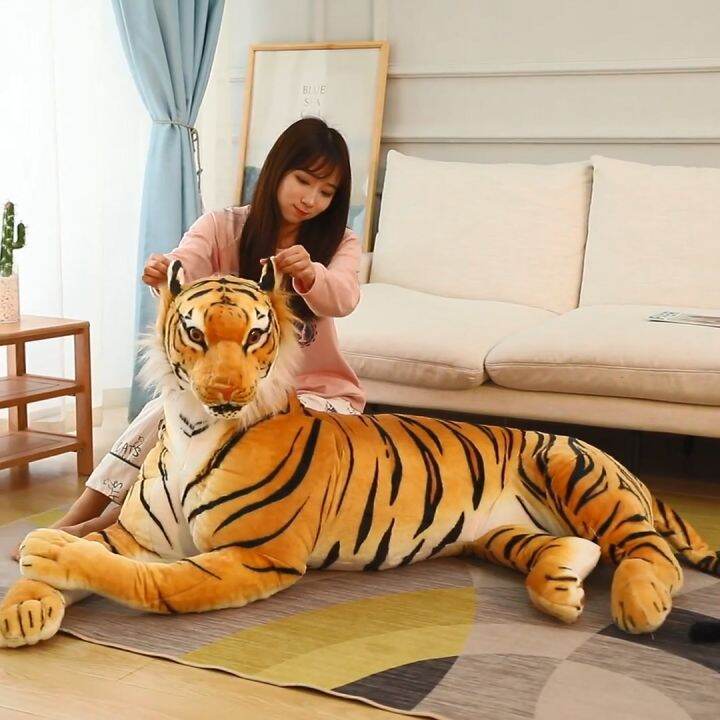 Jojo Castle High Quality Lifelike Tiger Plush Toys Soft Wild Animals ...