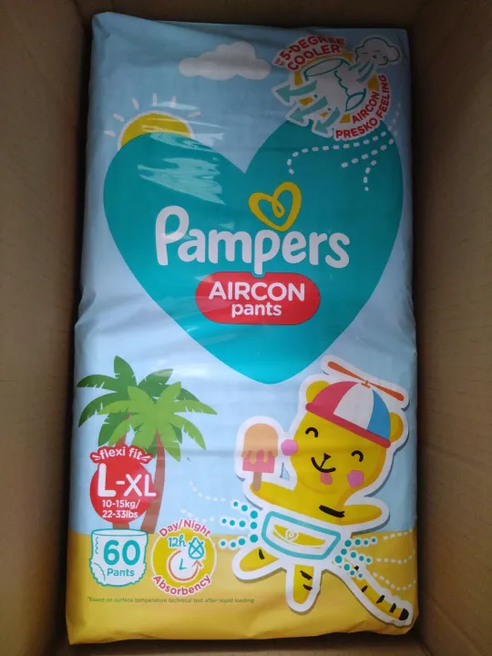 Pampers aircon pants Lxl 60pcs per pack Lazada PH