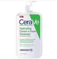 [ของแท้ 100%] CERAVE HYDRATING CREAM TO FOAM CLEANSER