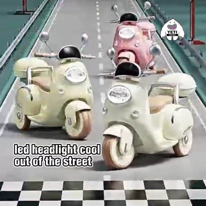 Kid Vespa Electric Vespa tricycle motorbike kid Toys Lazada