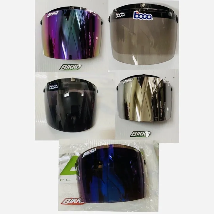 BOGO VISOR HELMET 3 BUTTON VISOR TINTED FOR MHR MS88 NS88 SGV ( BOGO