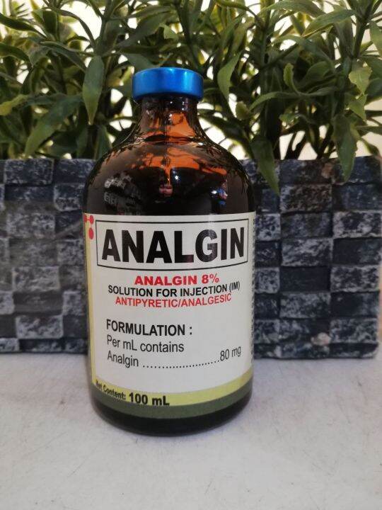 Analgin Solution for Injection Antipyretic/Analgesic 100ML Lazada PH