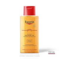 Eucerin pH5 Skin Protection Shower Oil 200 ml. ยูเซอริน พีเอช5 สกิน โพรเทคชั่น ชาวเวอร์ ออยล์ 200 มล. (ยูเซอริน ครีมอาบน้ำผสมน้ำมัน สำหรับผิวแห้งมาก บอบบางแพ้ง่าย)