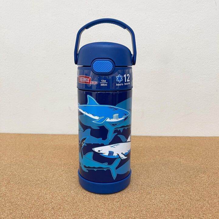 Thermos 12oz Blue Shark Water Bottle Lazada PH