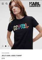 เสื้อยืดหญิง JELLY KARL LOGO T-SHIRT มี 2 สี สีดำ/สีขาว