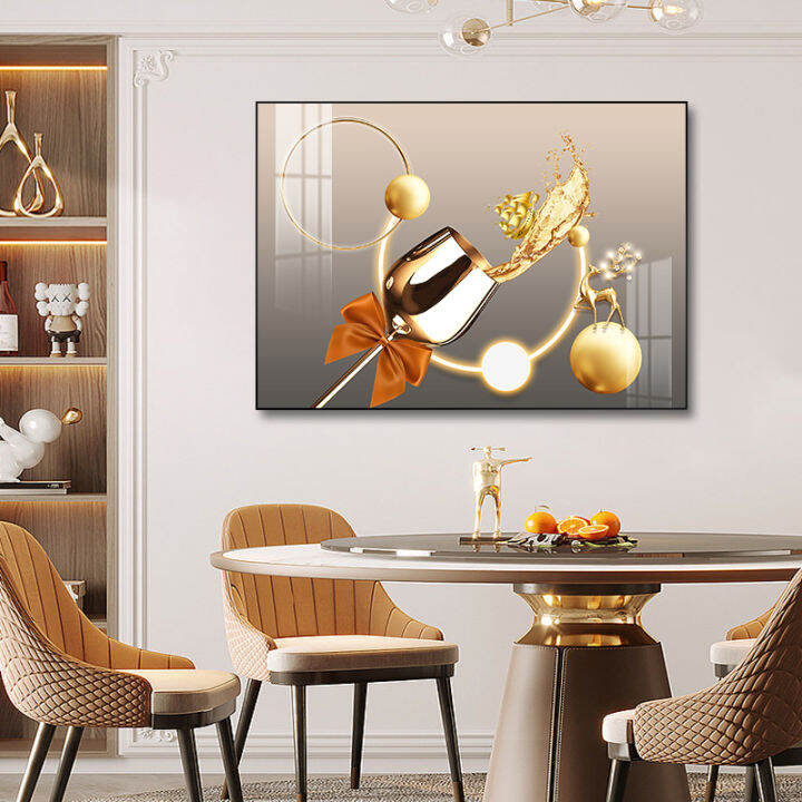 Modern Light Luxury Restaurant Decoration Painting HighEnd Wine Glass
