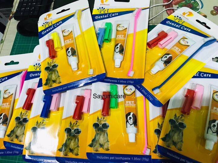 Pet toothpaste edible beef flavor Lazada PH