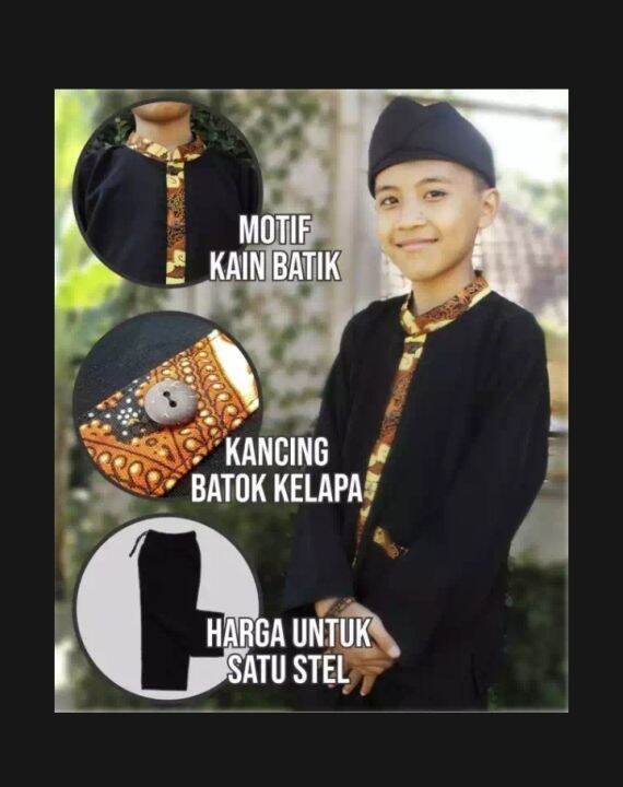 Baju Pangsi Anak - Baju Tradisional Sunda - Baju Setelan Pangsi