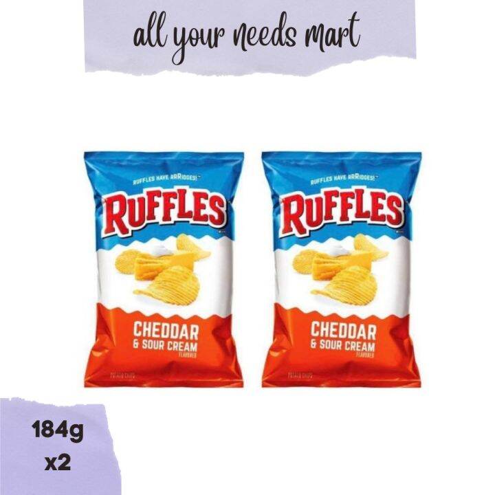 Ruffles Cheddar & Sour Cream, 184g x 2 Lazada PH