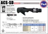 รีซีทฟูจิ เบท  ขายึดรอกเบทฟูจิ สองไก ขอบเงิน ป้ายทอง F-ACS-SD16 เบอร์16 สำหรับคันตีเหยื่อปลอม นำเข้าโดย บริษัท สยามซู จำกัด