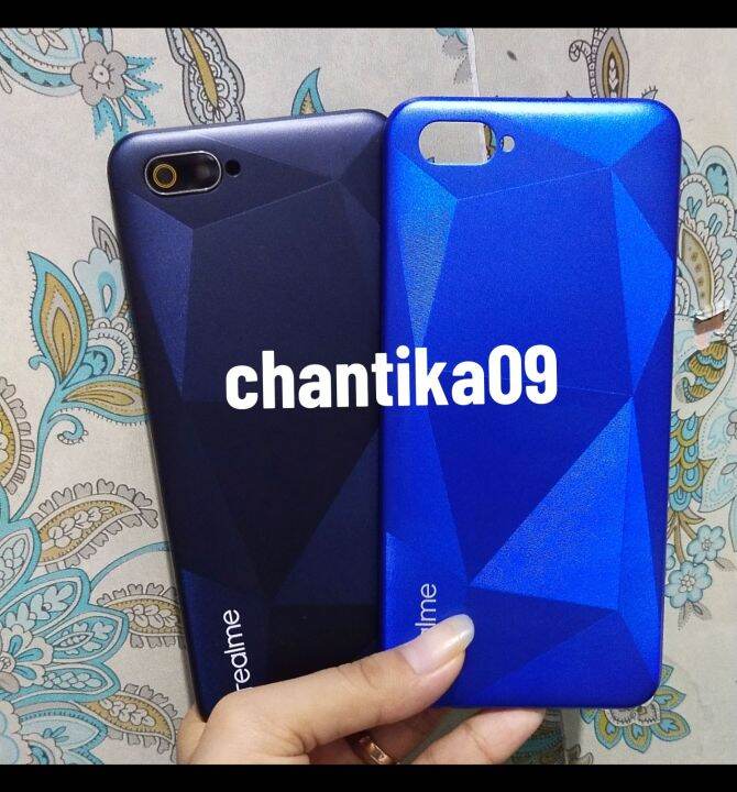 realme c2 back panel blue