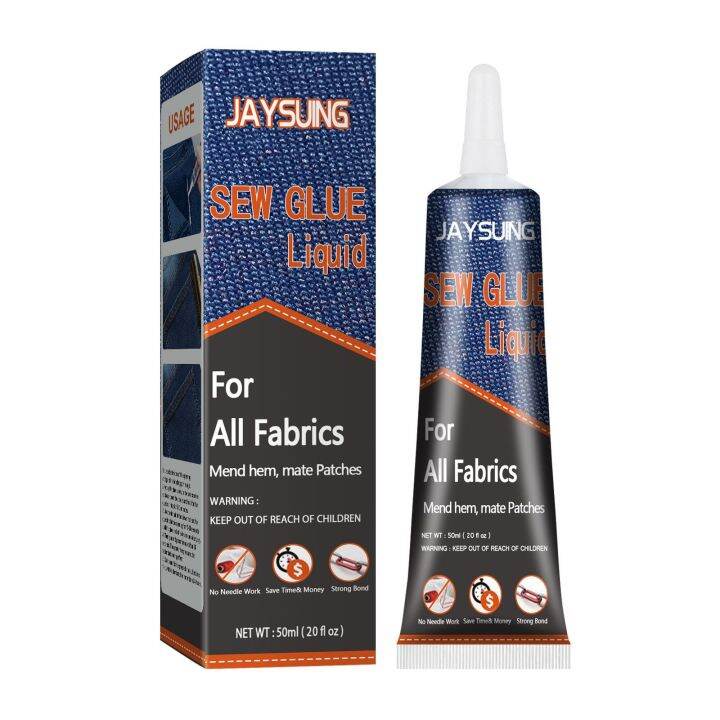 Jaysuing Leather Sew Glue Kit Secure Fast Drying Glue Liquid Sewing