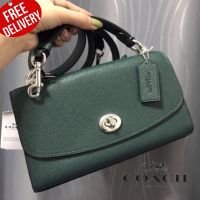 กระเป๋าสะพาย สีเขียวเข้ม COACH C1802 TILLY SATCHEL 23 ออก Shop USA รับประกันของแท้ 100%