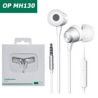 หูฟัง OPPO MH 130 ไมโครโฟนในตัว เสียงอย่างดี  In-ear Headphones 3.5mm A93 A92 A91 A31 A52020 A92020 A5S A3S F11PRO F11 F9 F7 F5 A83 A71 A37 F1S F1 R9S R9