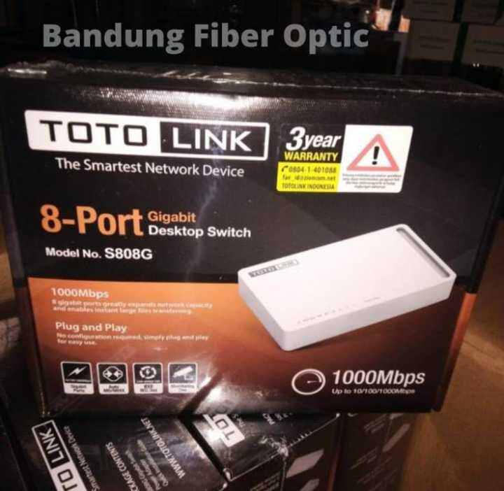 Totolink S808G 8 Port Gigabit Desktop Switch Hub | Lazada Indonesia