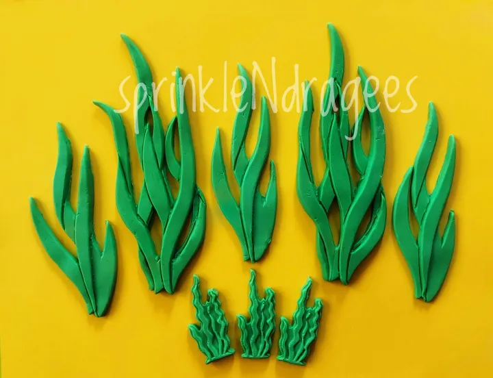 8pcs Under the Sea Seagrass Edible Cake Topper Lazada PH