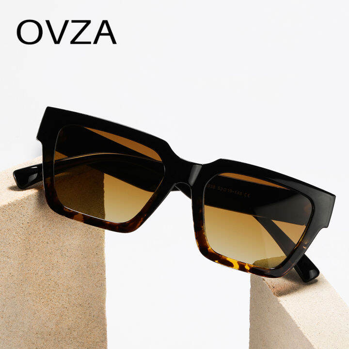OVZA Rectangle Sunglasses for Women 2022 UV Protection Eyeglasses Male
