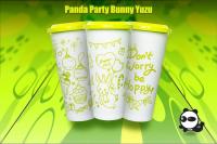 แก้วลายกระต่าย Bunny Yuzu แก้ว ขนาด 22 oz พร้อมฝา pp