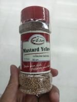 Mustard Yellow 90g.เมล็ด มัสตาร์ดสีเหลือง ใส่เพื่อเพิ่มรสชาติและความหอมเครื่องเทศให้กับอาหาร90 กรัม