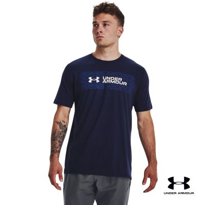 Under Armour Mens UA Wordmark Overlay Short Sleeve