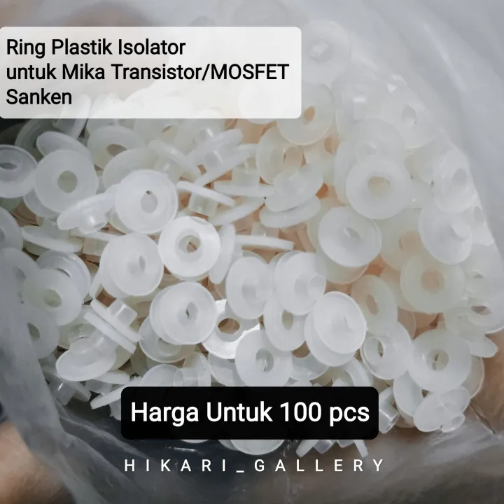 [100 Pcs] Paket Hemat Ring Plastik Isolator untuk Mika Transistor ...
