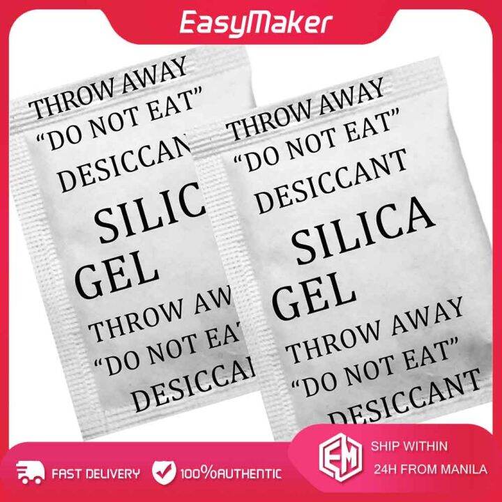 100 Packs NonToxic Silica Gel Desiccant Damp Moisture Dehumidifier For