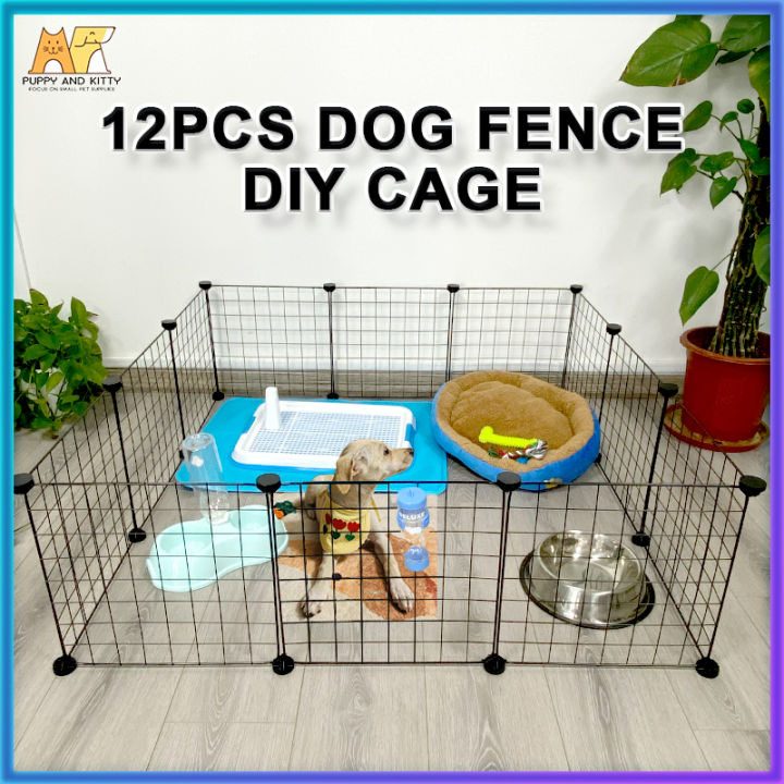 DIY Pet Fence 35X35cm Dog Cage Dog Fence Playpen Crate For Puppy Cat