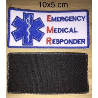 อาร์ม Emergency Medical Responder(EMR) พร้อมติดติดตุ๊กแก ขนาด 10x5 cm