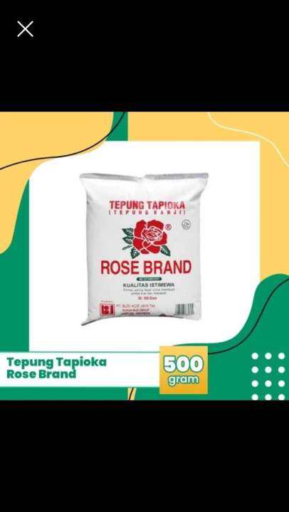 Tepung tapioka rose brand 500gr - repack 1kg rosebrand tapioka | Lazada ...