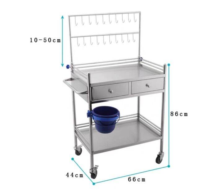 รถเข็นเตรียมยาแบบมีเสาแขวนน้ำเกลือ-รถเข็นสแตนเลสเตรียมยา-รถเข็นเตรียมยา-รถเข็นแบบมีเสาแขวนของ-รถเข็นพยาบาลฉุกเฉิน-รถเข็นจ่ายยา-รถเข็นแบบมีที่แขวนน้ำเกลือ-รถเข็นสแตนเลส430-รถหัตถการคลินิกโรงพยาบาล